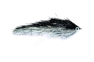 Mouche brochet black sparkler 6/0 - PLC FLY SHOP