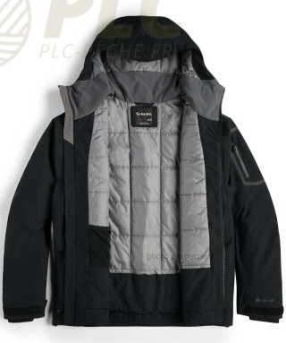 Veste Bulkley Jacket Black SIMMS ouverte