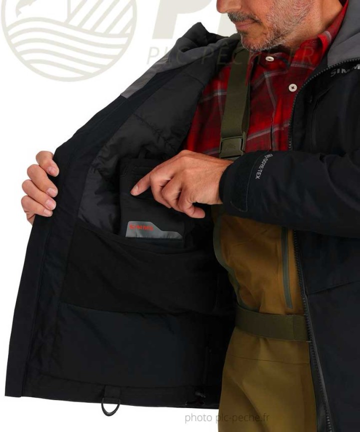 Veste Bulkley Jacket Black SIMMS | PLC-PECHE.FR