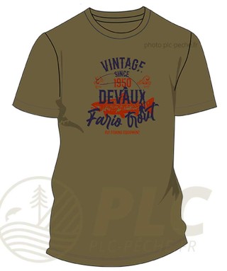T-Shirt DEVAUX Vintage Kaki