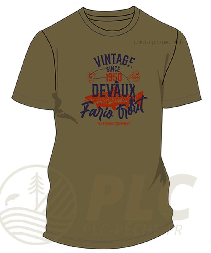 T-Shirt DEVAUX Vintage Kaki
