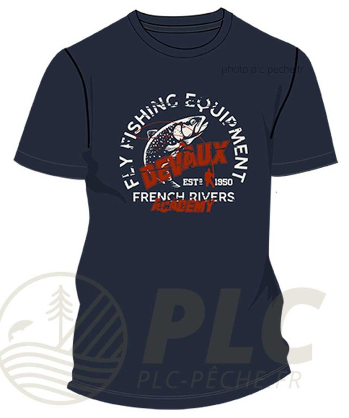 T-Shirt DEVAUX Academy Bleu Navy