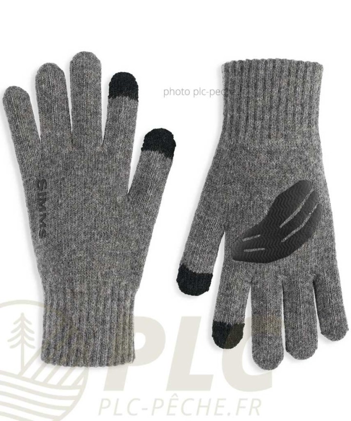 SIMMS Wool Full Finger Steel