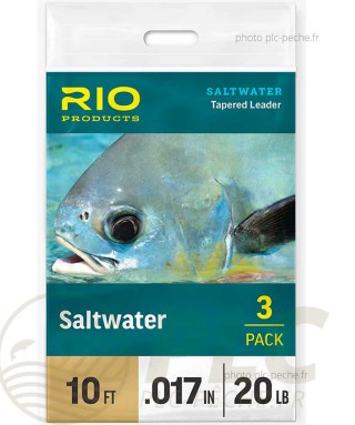 Bas de ligne RIO Saltwater 10' (3,00 m) X3