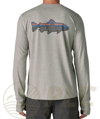 Tee Shirt PATAGONIA Men's Long Sleeved Capilene Cool Sun Shirt rear