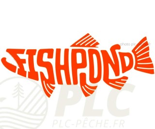 Sticker FISHPOND Thermal Die Cut Pescado Orange