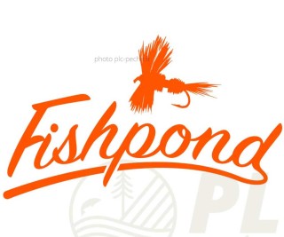 Sticker FISHPOND Thermal Die Cut North Fork 5inch