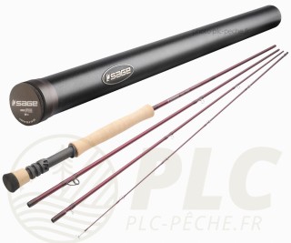 Canne a mouche sage power r8 9'6 soie 6 talon action