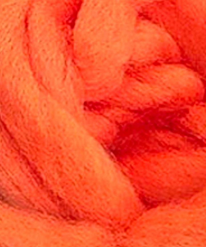 Mèches de Fibres Egg Yarn DEVAUX pêche fluo