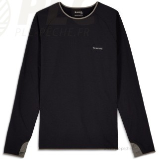 Tee-Shirt Strata 200 Crew Black SIMMS | PLC-PECHE.FR