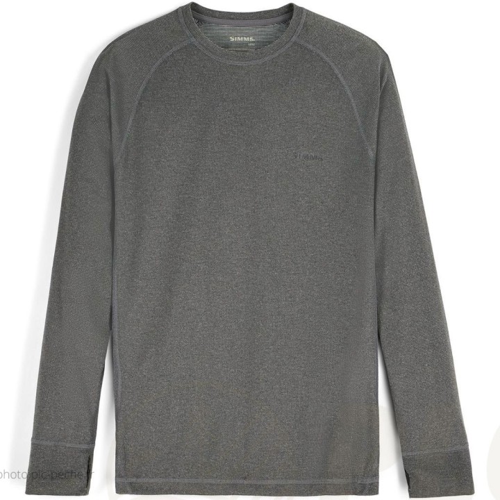 Tee-Shirt Strata 160 Crew Dark Grey Heather SIMMS