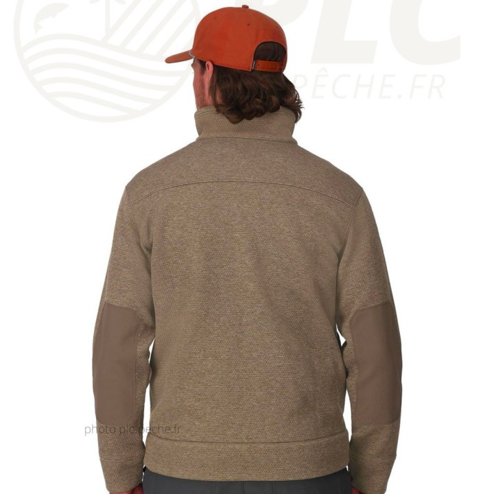 Veste Harbor Fleece Sturgeon Heather SIMMS | PLC-PECHE.FR