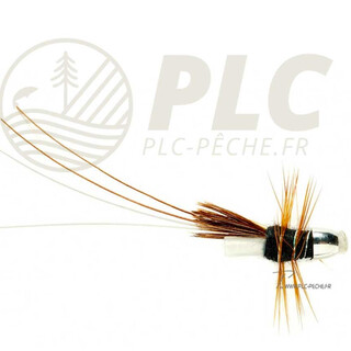 Mouche Saumon FULLING MILL Tube Fly Black Francis (tube plastique+conehead)