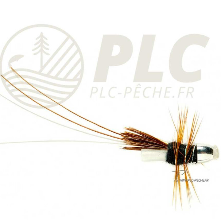 Mouche Saumon FULLING MILL Tube Fly Black Francis (tube plastique+conehead)