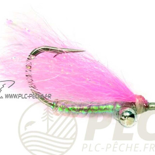 Mouche Mer FULLING MILL Bonefish Crazy Charlie Pink Stealth