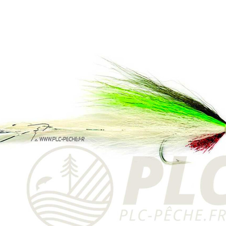 Mouche Mer FULLING MILL Deceivers Chartreuse/White
