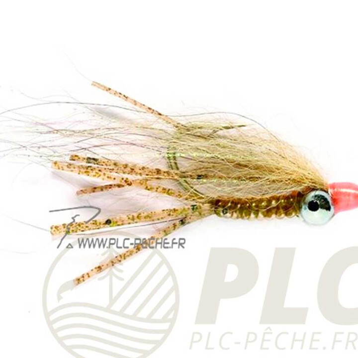 Mouche Mer FULLING MILL Bonefish Sili Charlie Shrimp Tan