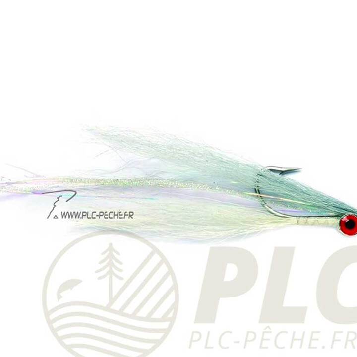 Mouche Mer FULLING MILL Clouser Grey Ghost Deep Water