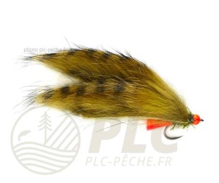 Mouche Streamer FULLING MILL Fred's Flapper Olive