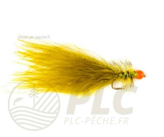 Mouche Streamer FULLING MILL Hot Taddy Olive/Red