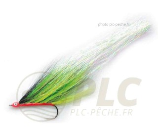 Mouche Brochet DEVAUX Guido Vinck noir/vert/jaune 5/0