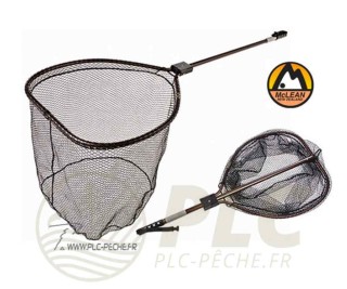 Épuisette Saumon MCLEAN R140 Maille Rubber + Peson Intégré