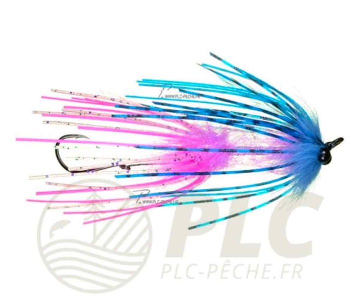 Mouche AQUA FLIES Steelhead Intruder Sili-leg Pink/Blue