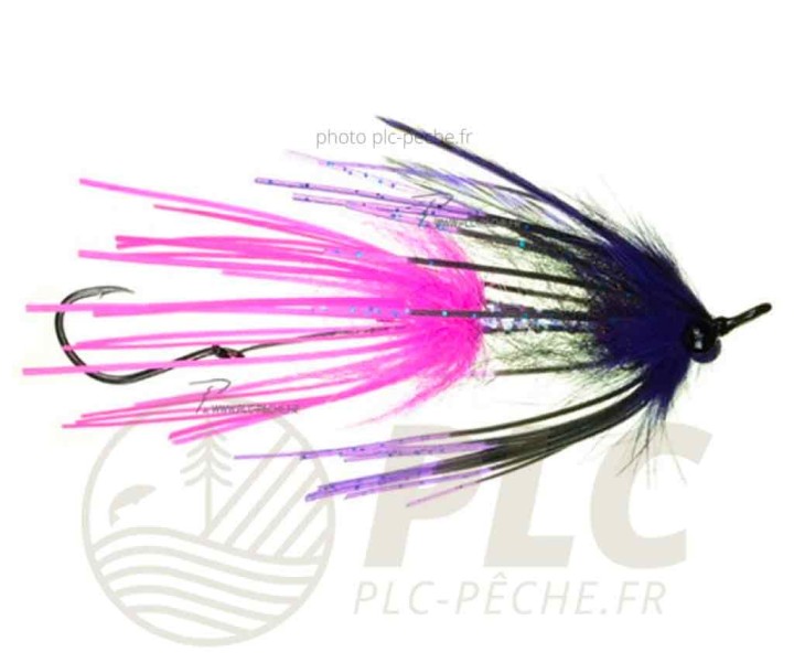 Mouche AQUAFLIES Steelhead Intruder Sili-leg pink/black
