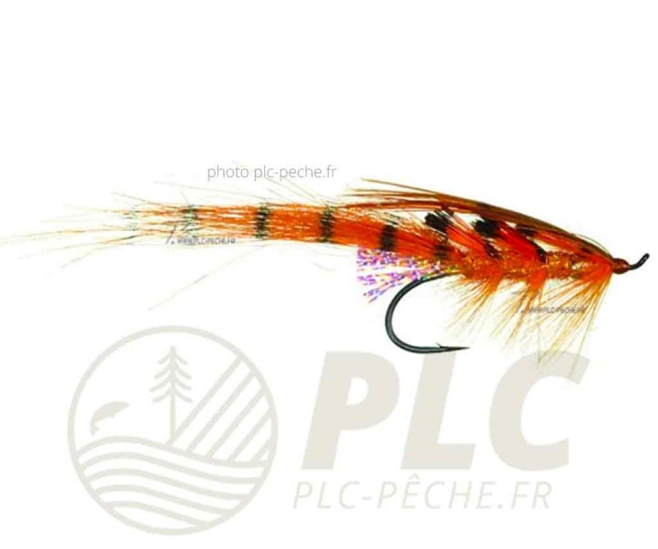Mouche Saumon AQUAFLIES Jon's Motion Prawn Orange