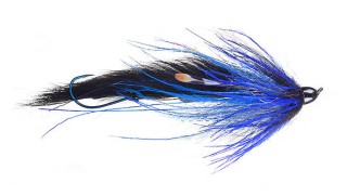 Mouche steelhead  intruder dirty hoh black/blue - PLC FLY SHOP