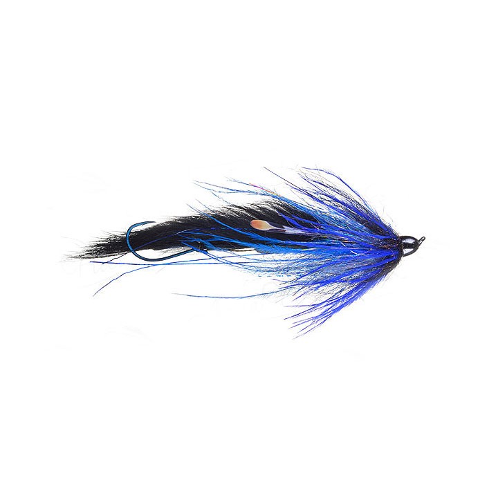 Mouche steelhead  intruder dirty hoh black/blue - PLC FLY SHOP