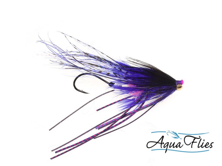 Mouche tube fly Saumon/Steelhead Stu's prawntruder purple - PLC FLY SHOP