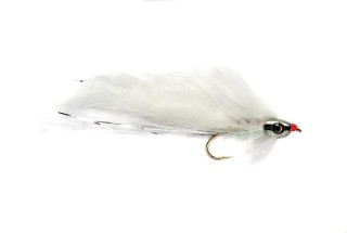 Mouche Streamer FULLING MILL White Zonker Skullhead | PLC-PECHE.FR