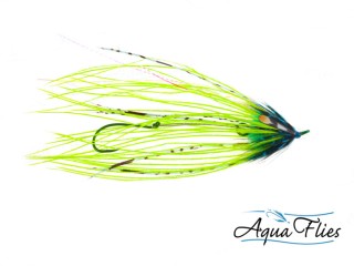 Mouche steelhead intruder Senyo's OCD chartreuse - PLC FLY SHOP