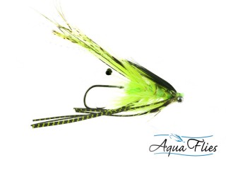 Mouche tube fly Saumon/Steelhead Stu's prawntruder chartreuse | PLC FLY SHOP