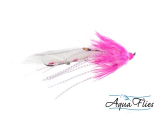 Mouche steelhead mini intruder dirty Hoh pink/white - PLC FLY SHOP