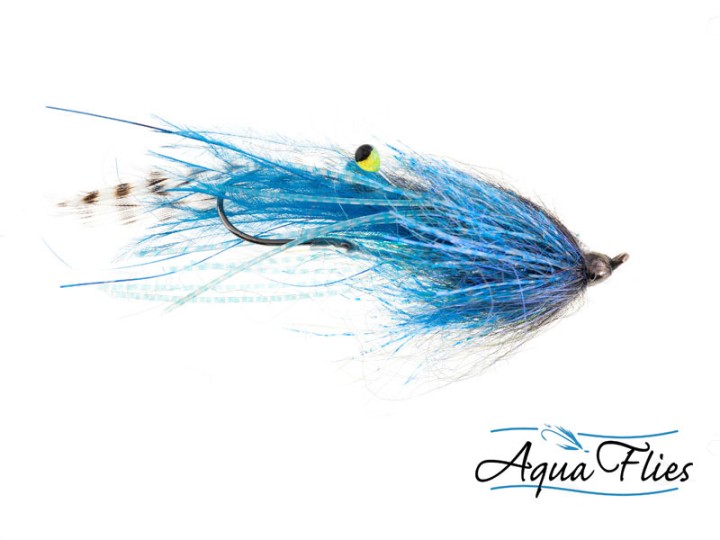 Mouche steelhead intruder ultra squid black/blue - PLC FLY SHOP