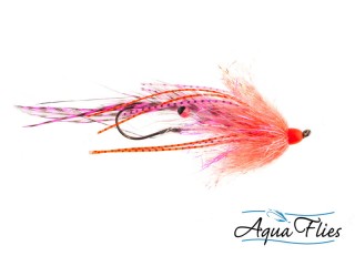 Mouche steelhead intruder ultra squid pink/orange - PLC FLY SHOP