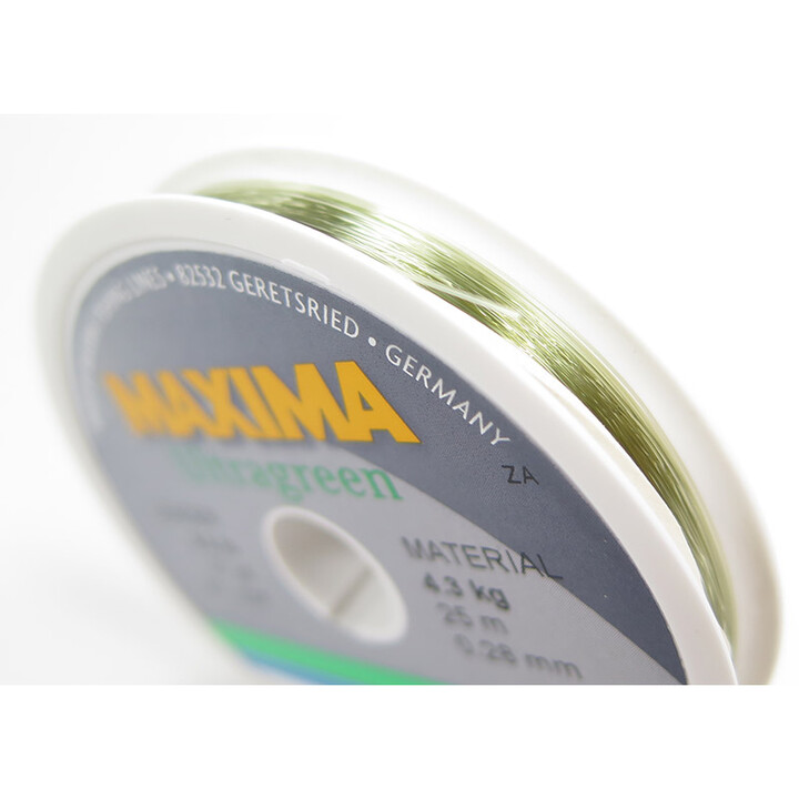 Fils nylon MAXIMA Ultragreen 25m | PLC-PECHE.FR