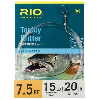 Bas de Ligne RIO Toothy II 7'5 (2,30m) avec agrafe - PLC FLY SHOP