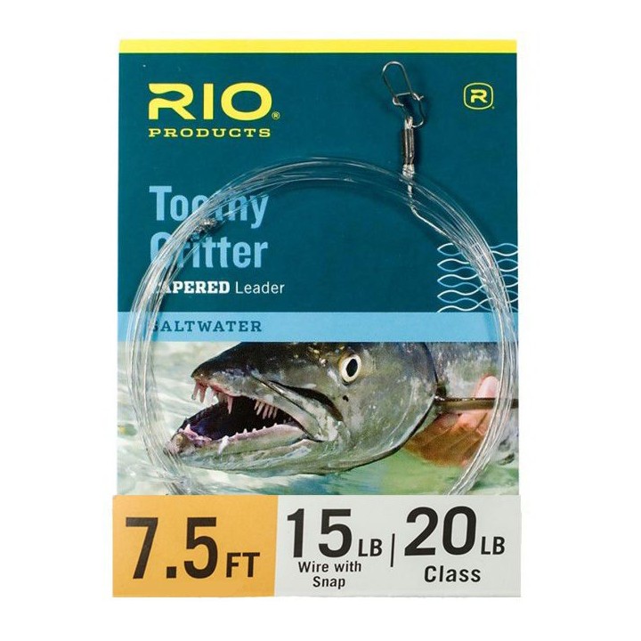 Bas de Ligne RIO Toothy II 7'5 (2,30m) avec agrafe - PLC FLY SHOP