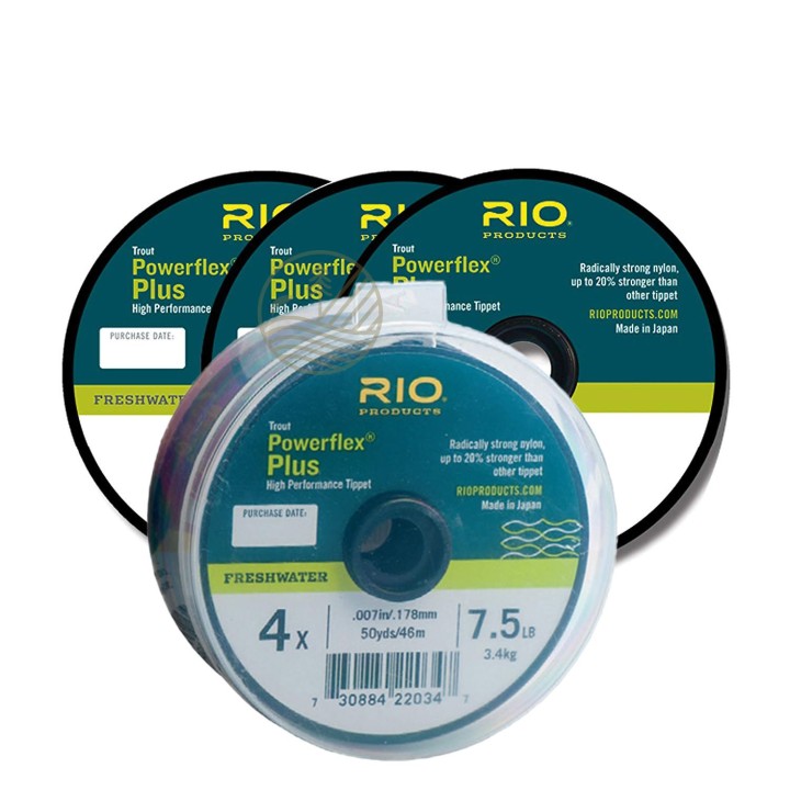 Fils Nylon RIO Powerflex Plus (pack 3 bobines) - PLC FLY SHOP