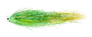 Mouche brochet pike tube Niklaus Bauer green gold - PLC FLY SHOP