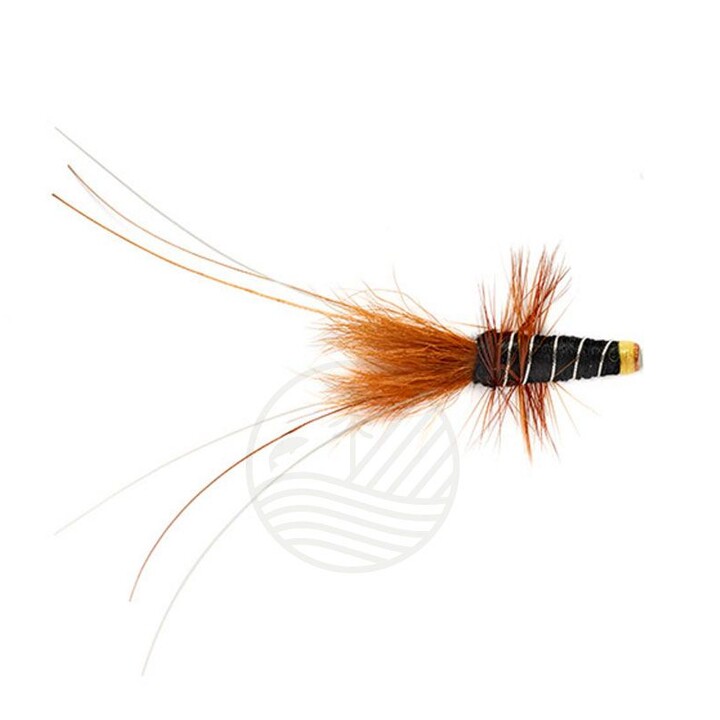 Mouche Saumon FULLING MILL Tube Fly Black Francis (tube cuivre)| PLC-PECHE.FR