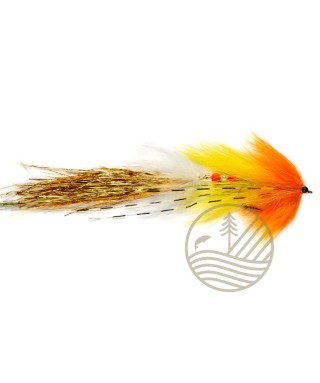 Mouche Brochet Articulé Whistler Yellow / Orange